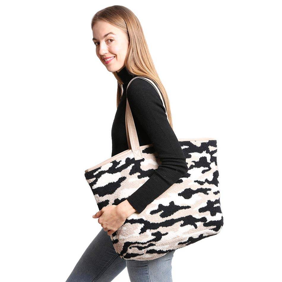 Camouflage Tote Bag - Madeline Love - Flyclothing LLC