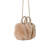 Faux Fur Tote Crossbody Bag - Madeline Love - Flyclothing LLC