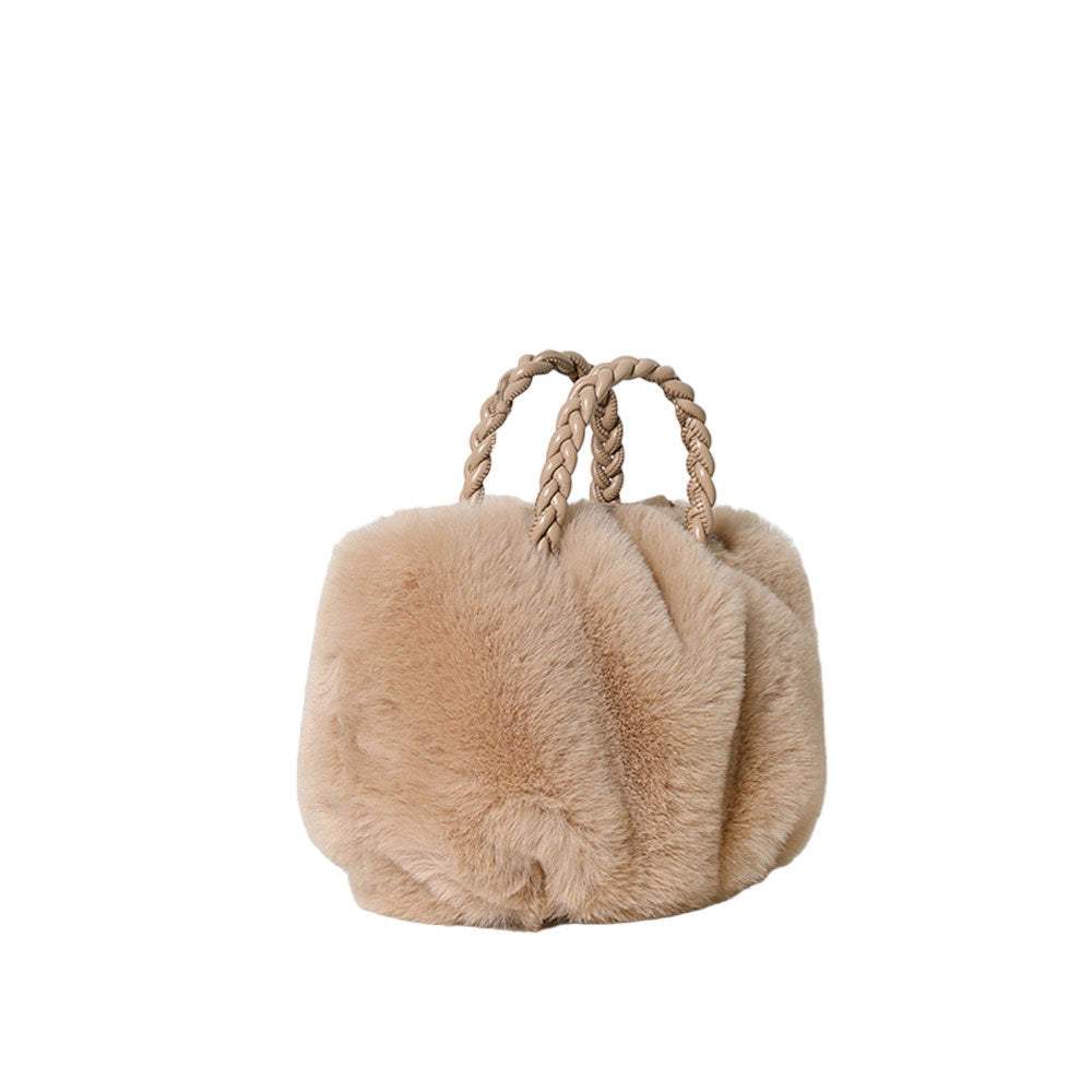 Faux Fur Tote Crossbody Bag - Madeline Love - Flyclothing LLC