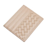 Faux Leather Basket Weave Card Holder Wallet - Madeline Love - Flyclothing LLC