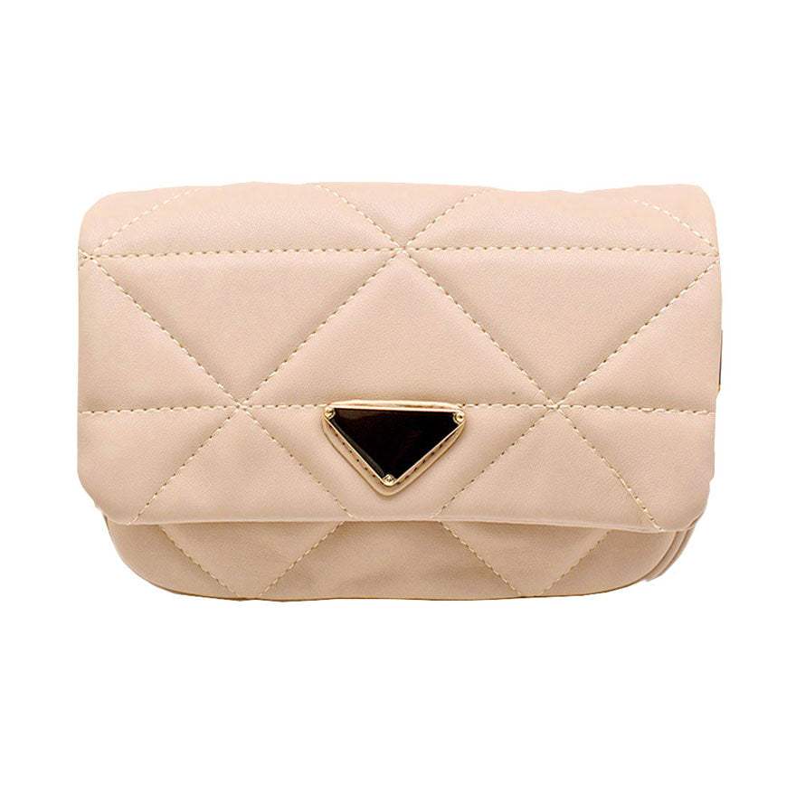 Faux Leather Rectangle Clutch Crossbody Bag - Madeline Love - Flyclothing LLC