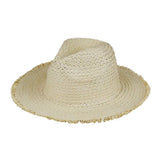 Frayed Solid Straw Sun Hat - Madeline Love - Flyclothing LLC