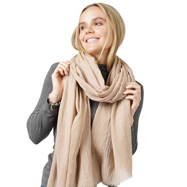 Glittered Crinkle Scarf - Madeline Love - Flyclothing LLC