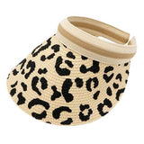 Leopard Patterned Visor Hat - Madeline Love - Flyclothing LLC