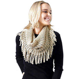 Mini Tube Fringe Scarf - Madeline Love - Flyclothing LLC