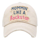 Mommin Like A Rockstar Message Vintage Baseball Cap - Madeline Love - Flyclothing LLC