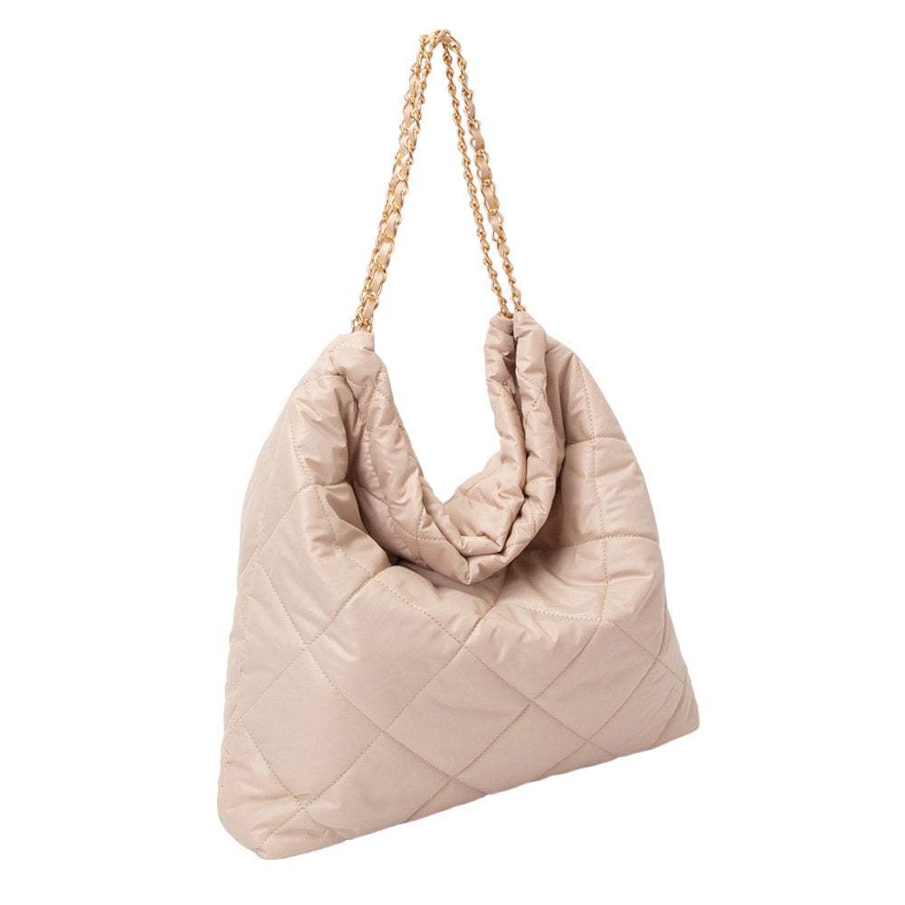 Padded Adjustable Metal Strap Shoulder Bag - Madeline Love - Flyclothing LLC