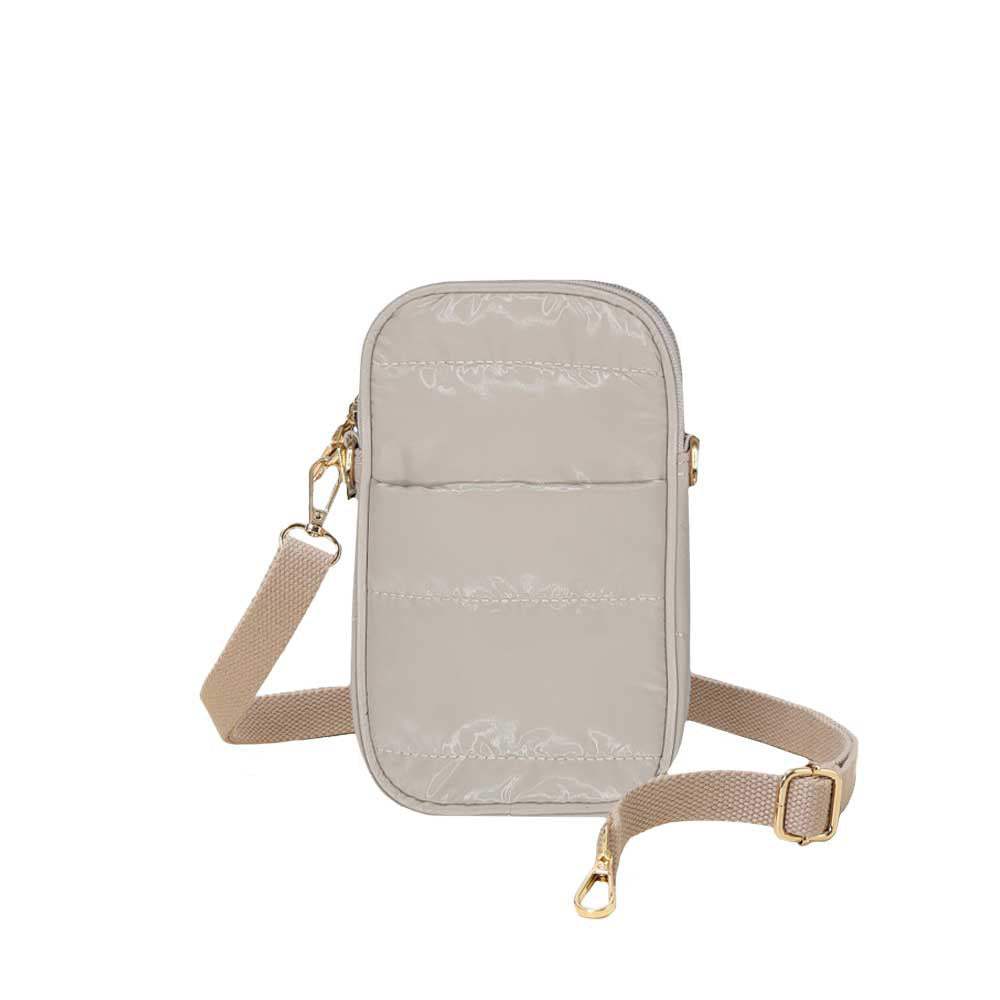 Glossy Puffer Rectangle Crossbody Bag - Madeline Love - Flyclothing LLC