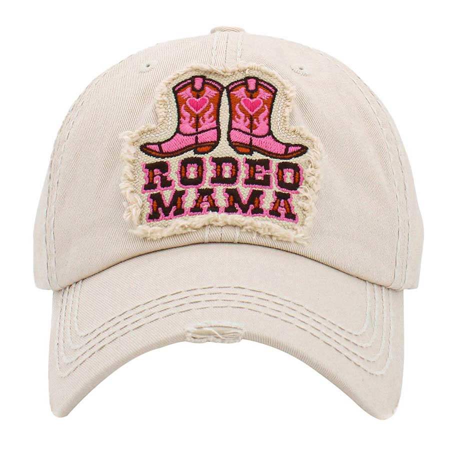 Rodeo Mama Message Western Boots Vintage Baseball Cap - Madeline Love - Flyclothing LLC