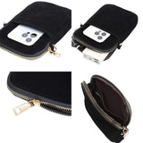 Solid Faux Suede Crossbody Bag - Madeline Love - Flyclothing LLC