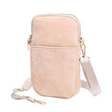 Solid Faux Suede Crossbody Bag - Madeline Love - Flyclothing LLC