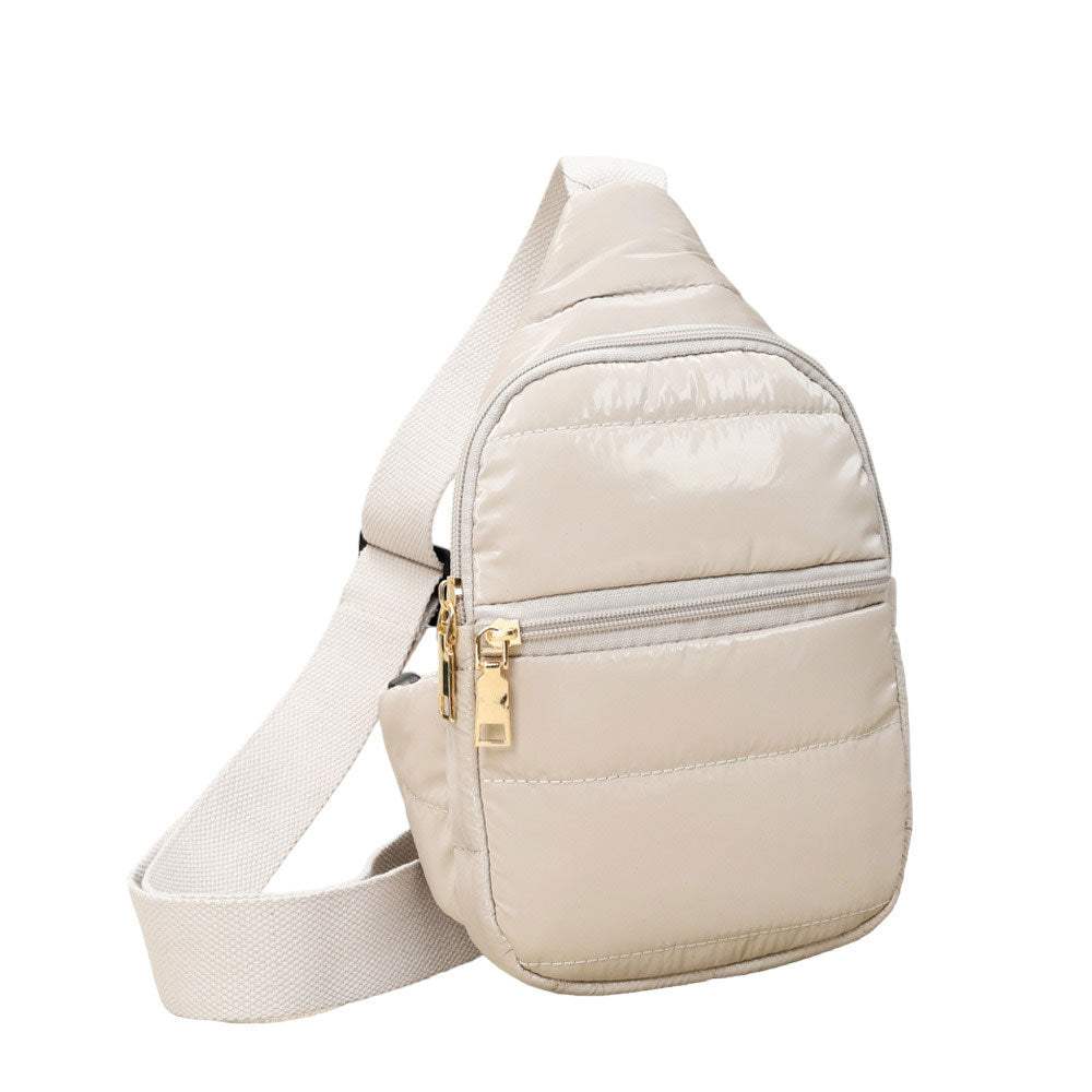 Solid Puffer Mini Sling Bag - Madeline Love - Flyclothing LLC