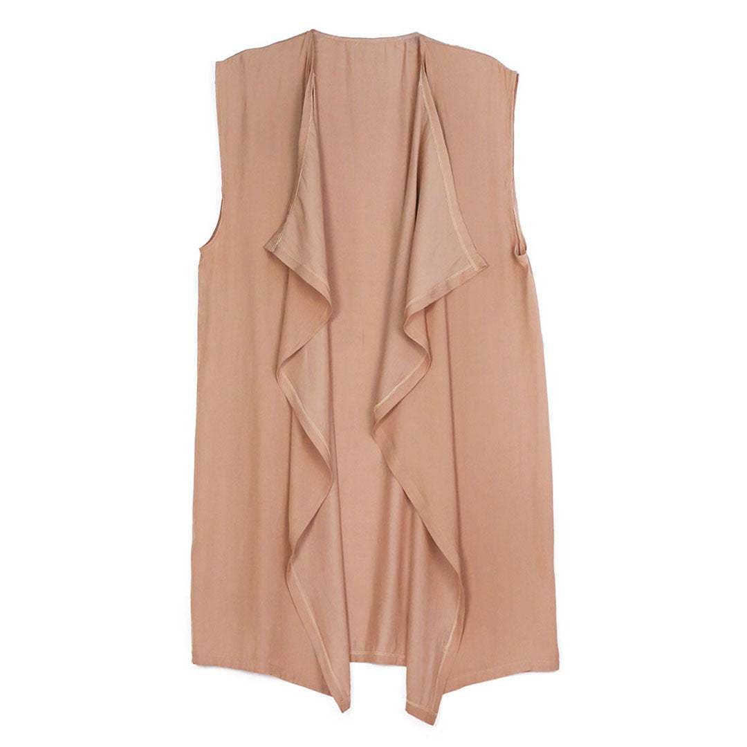 Waterfall Lapel Satin Vest - Madeline Love - Flyclothing LLC