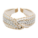 Woven Cord Twisted Headband - Madeline Love - Flyclothing LLC