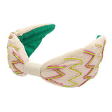 Zigzag Chevron Patterned Headband - Madeline Love - Flyclothing LLC