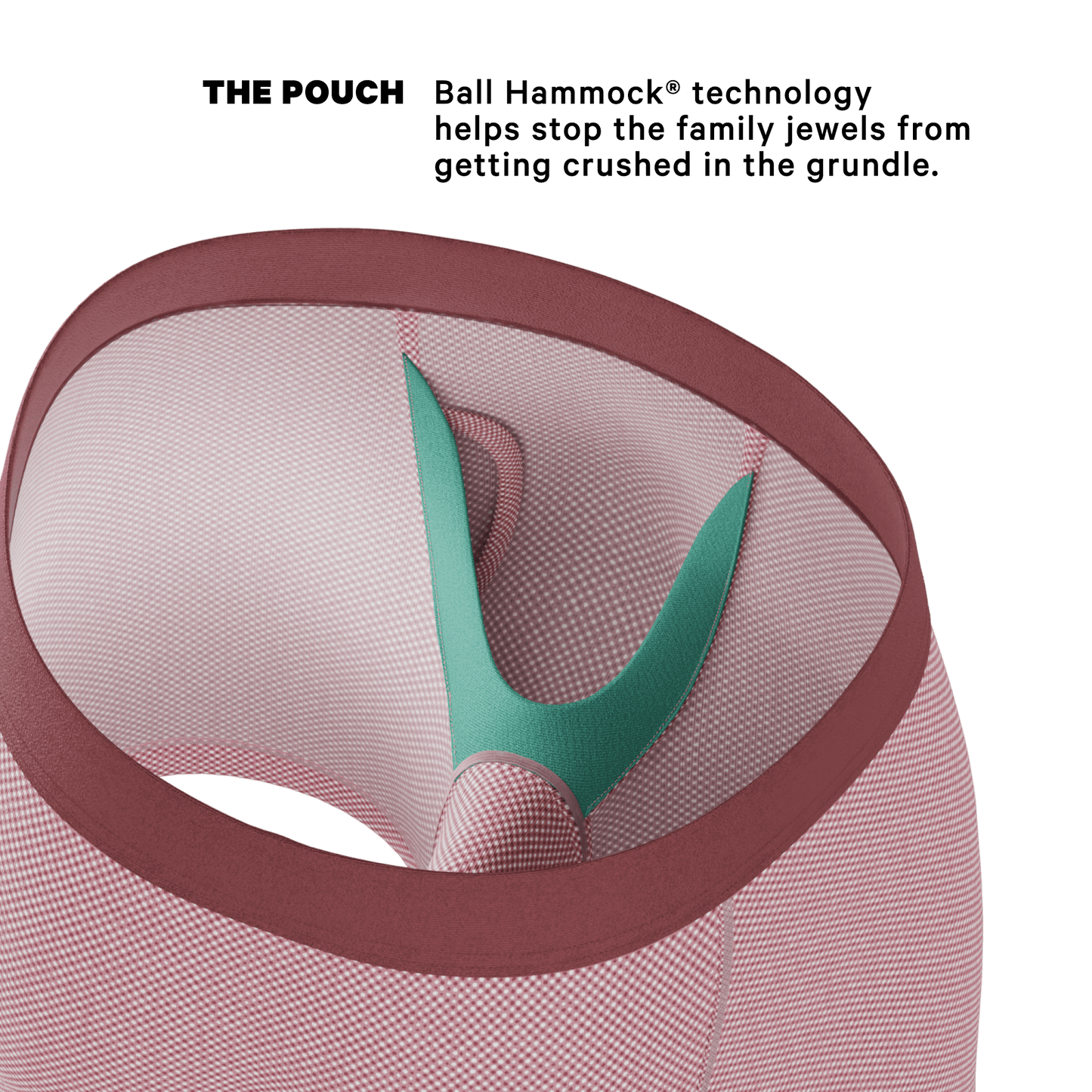 The Bell Pep | Red Chambray Ball Hammock® Pouch Underwear With Fly - Shinesty - Flyclothing LLC