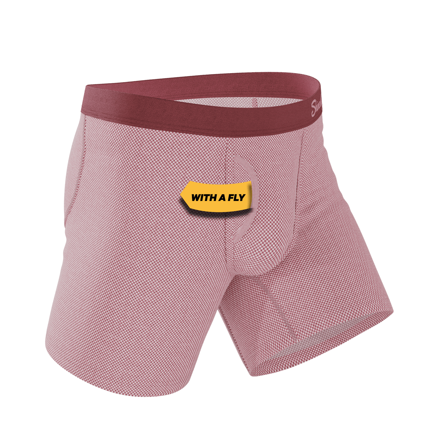 The Bell Pep | Red Chambray Ball Hammock® Pouch Underwear With Fly - Shinesty - Flyclothing LLC