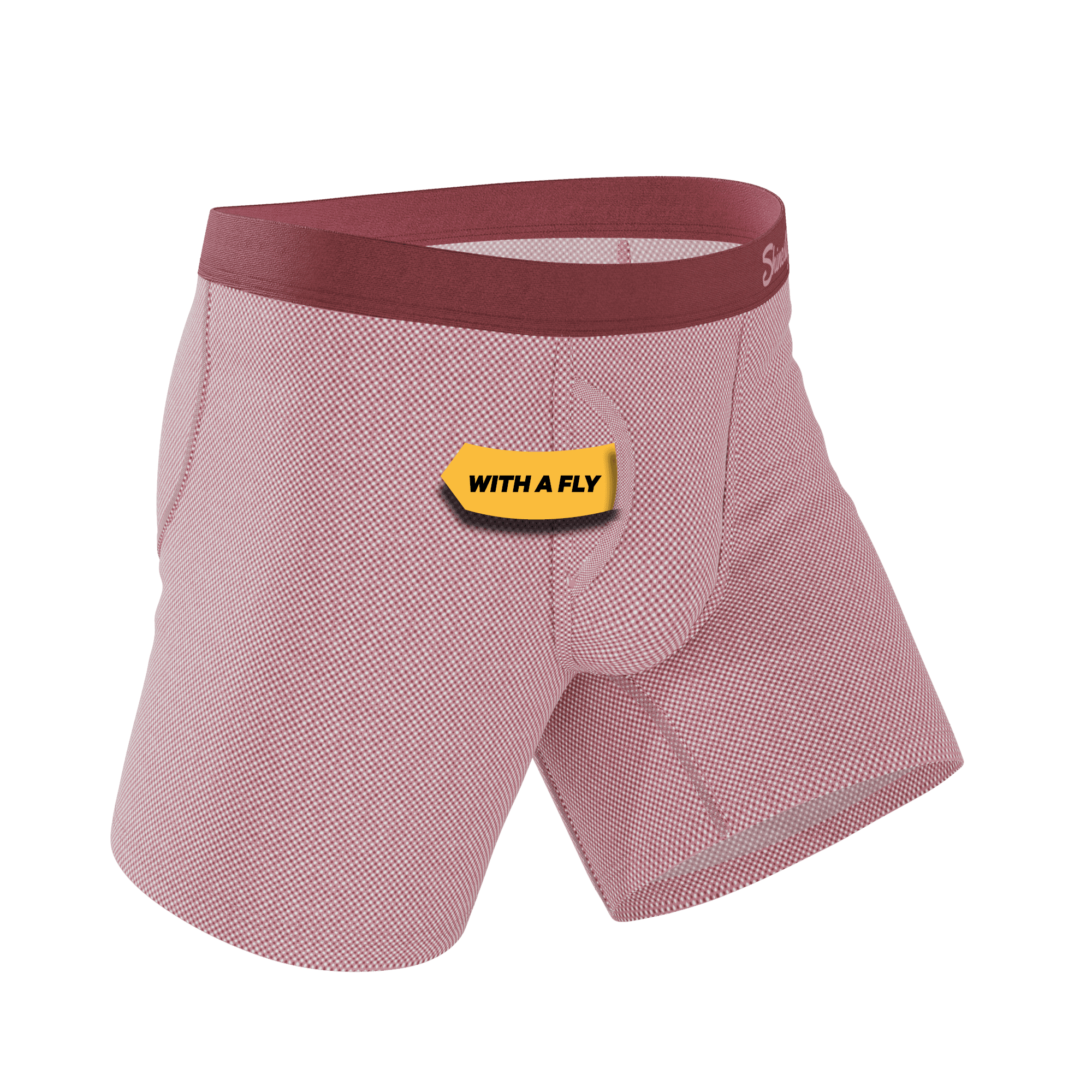 The Bell Pep | Red Chambray Ball Hammock® Pouch Underwear With Fly - Shinesty - Flyclothing LLC