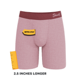 The Bell Pep | Red Chambray Long Leg Ball Hammock® Pouch Underwear With Fly - Shinesty - Flyclothing LLC