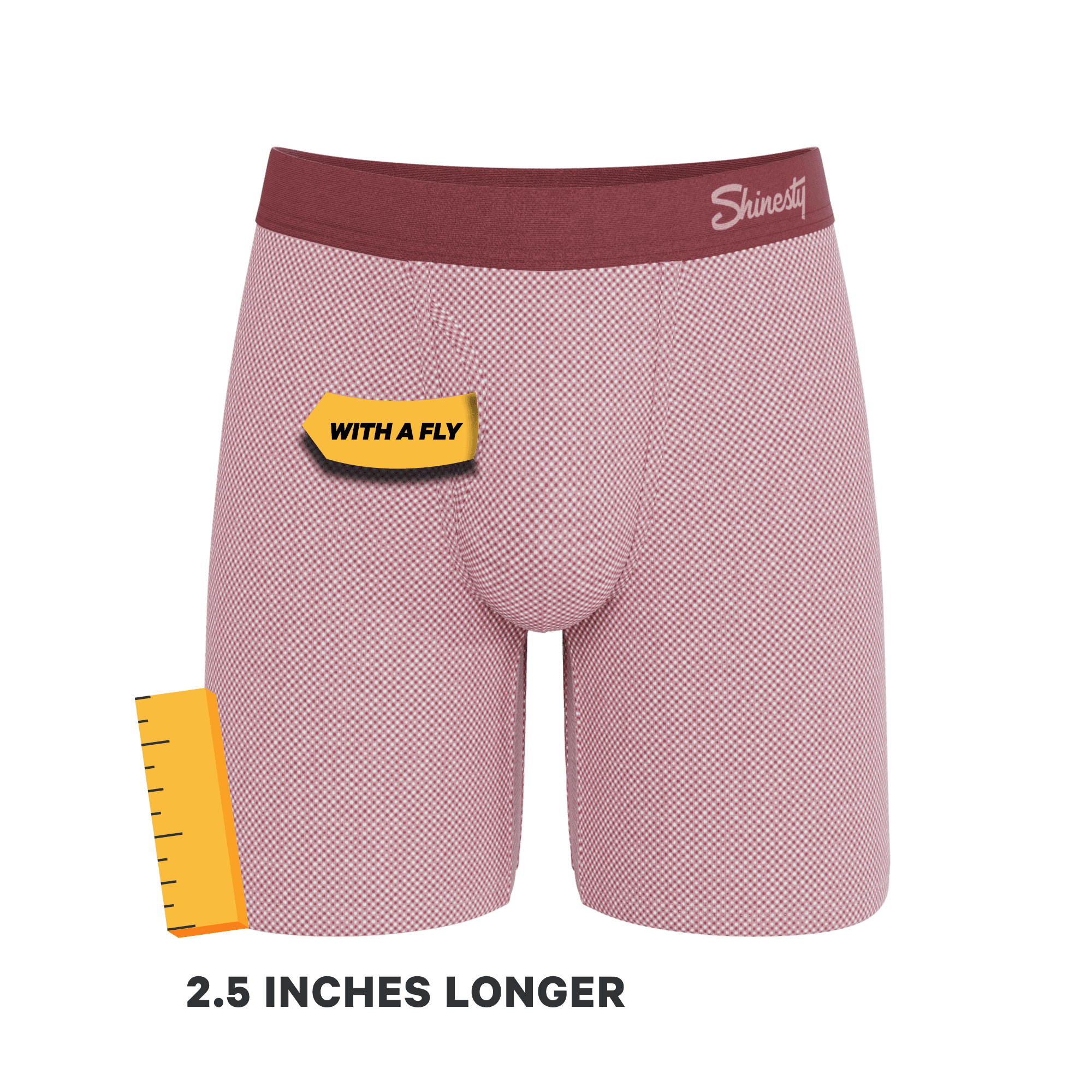 The Bell Pep | Red Chambray Long Leg Ball Hammock® Pouch Underwear With Fly - Shinesty - Flyclothing LLC