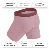 The Bell Pep | Red Chambray Long Leg Ball Hammock® Pouch Underwear With Fly - Shinesty - Flyclothing LLC