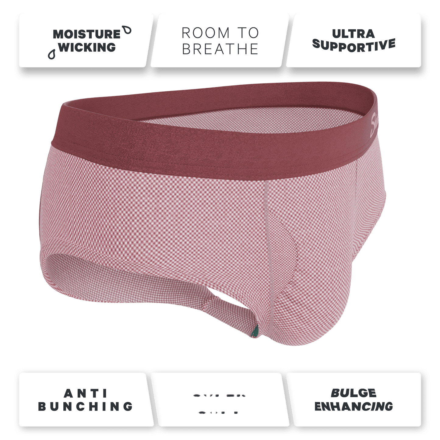 The Bell Pep | Red Chambray Ball Hammock® Pouch Underwear Briefs - Shinesty - Flyclothing LLC