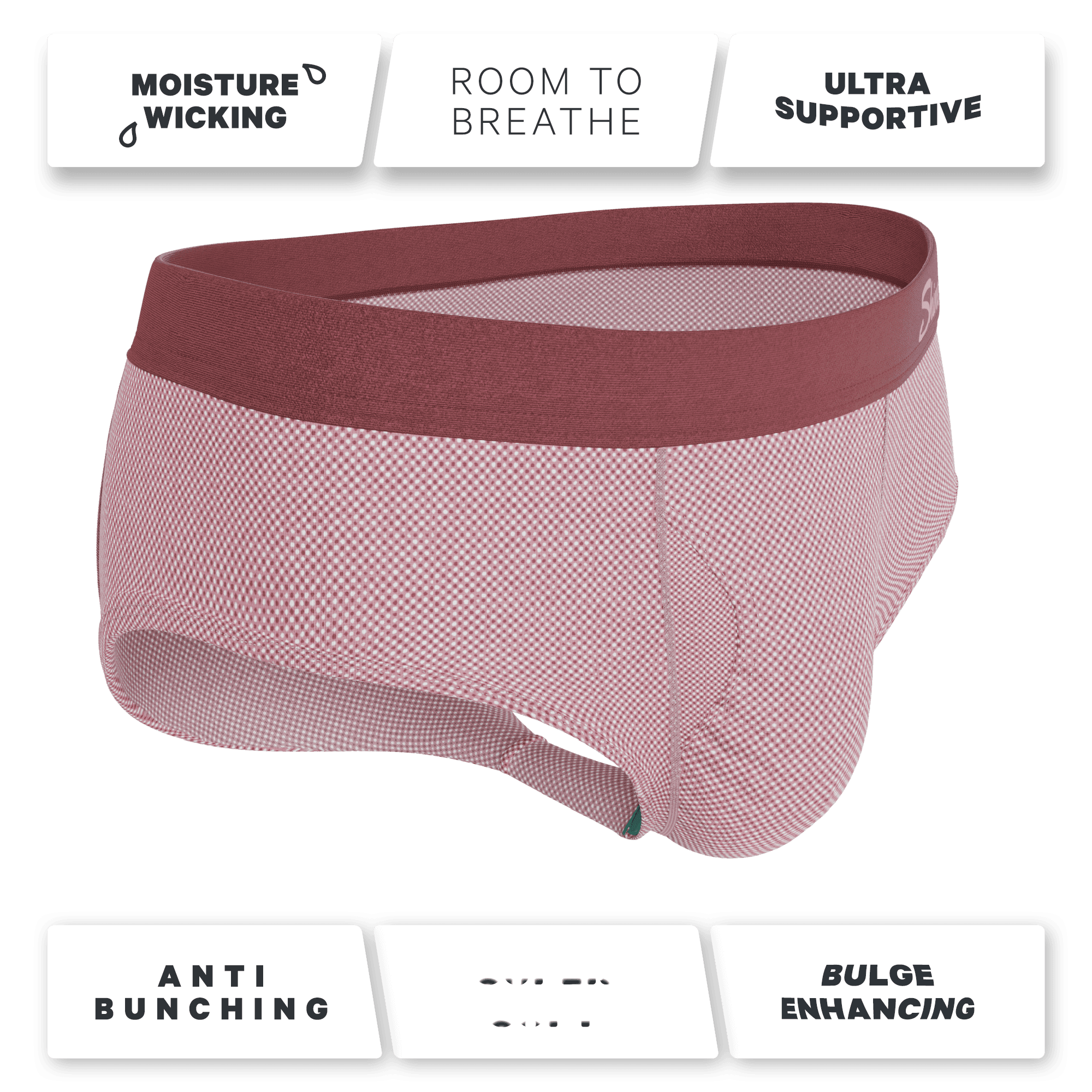 The Bell Pep | Red Chambray Ball Hammock® Pouch Underwear Briefs - Shinesty - Flyclothing LLC