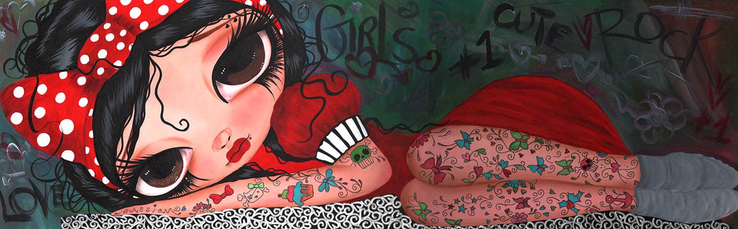 Black Market Art Company Belle Pinup Print - Black Market Art Company - Flyclothing LLC