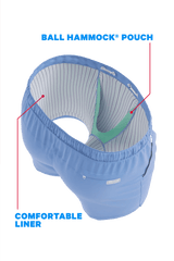 The Belly Flop | Blue and Green Ball Hammock® Pouch 8" Swim Trunks - Shinesty - Flyclothing LLC