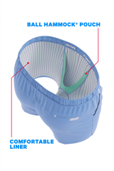 The Belly Flop | Blue and Green Ball Hammock® Pouch 8" Swim Trunks - Shinesty - Flyclothing LLC