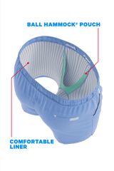 The Belly Flop | Blue and Green Ball Hammock® Pouch 5" Swim Trunks - Shinesty - Flyclothing LLC