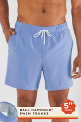 The Belly Flop | Blue and Green Ball Hammock® Pouch 5" Swim Trunks - Shinesty - Flyclothing LLC