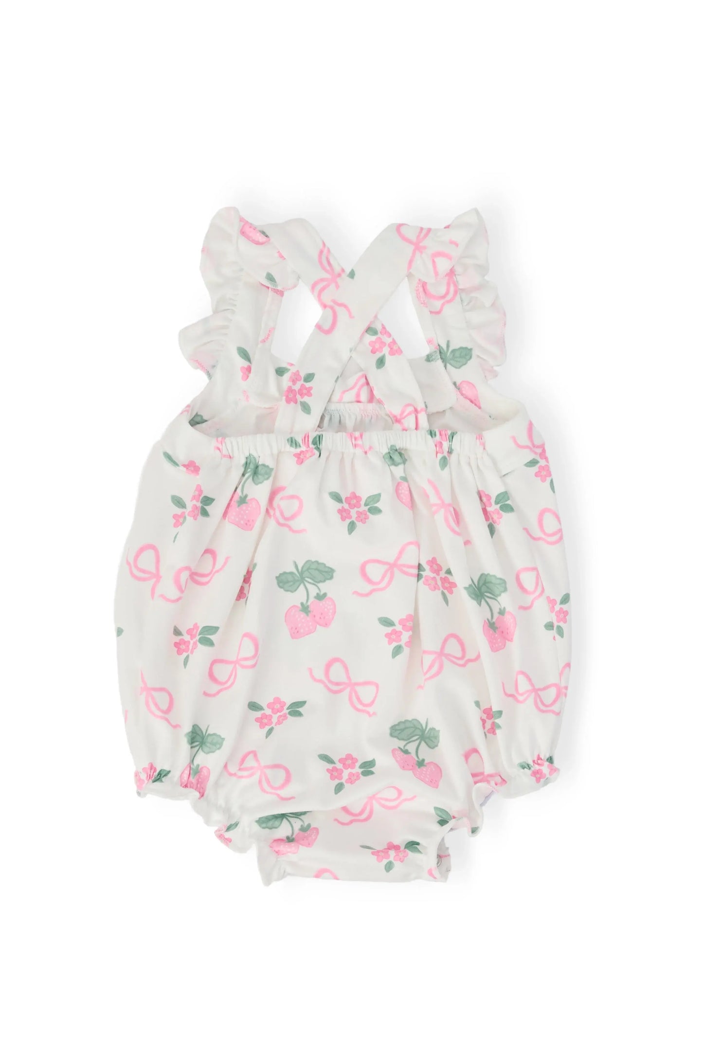 Berries & Bows Ruffle Cross Back Romper - Mila & Rose ® - Flyclothing LLC
