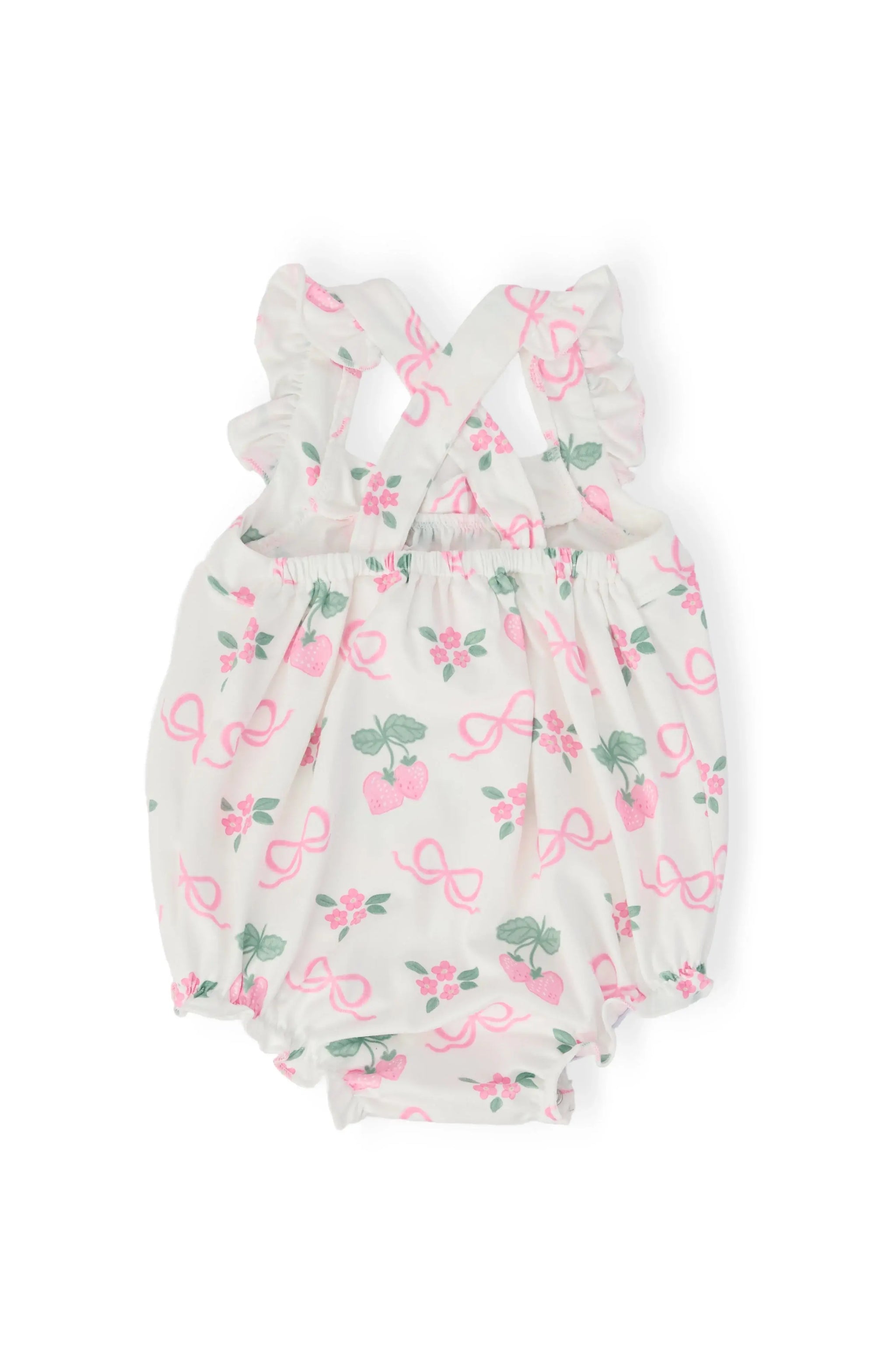 Berries & Bows Ruffle Cross Back Romper - Mila & Rose ® - Flyclothing LLC