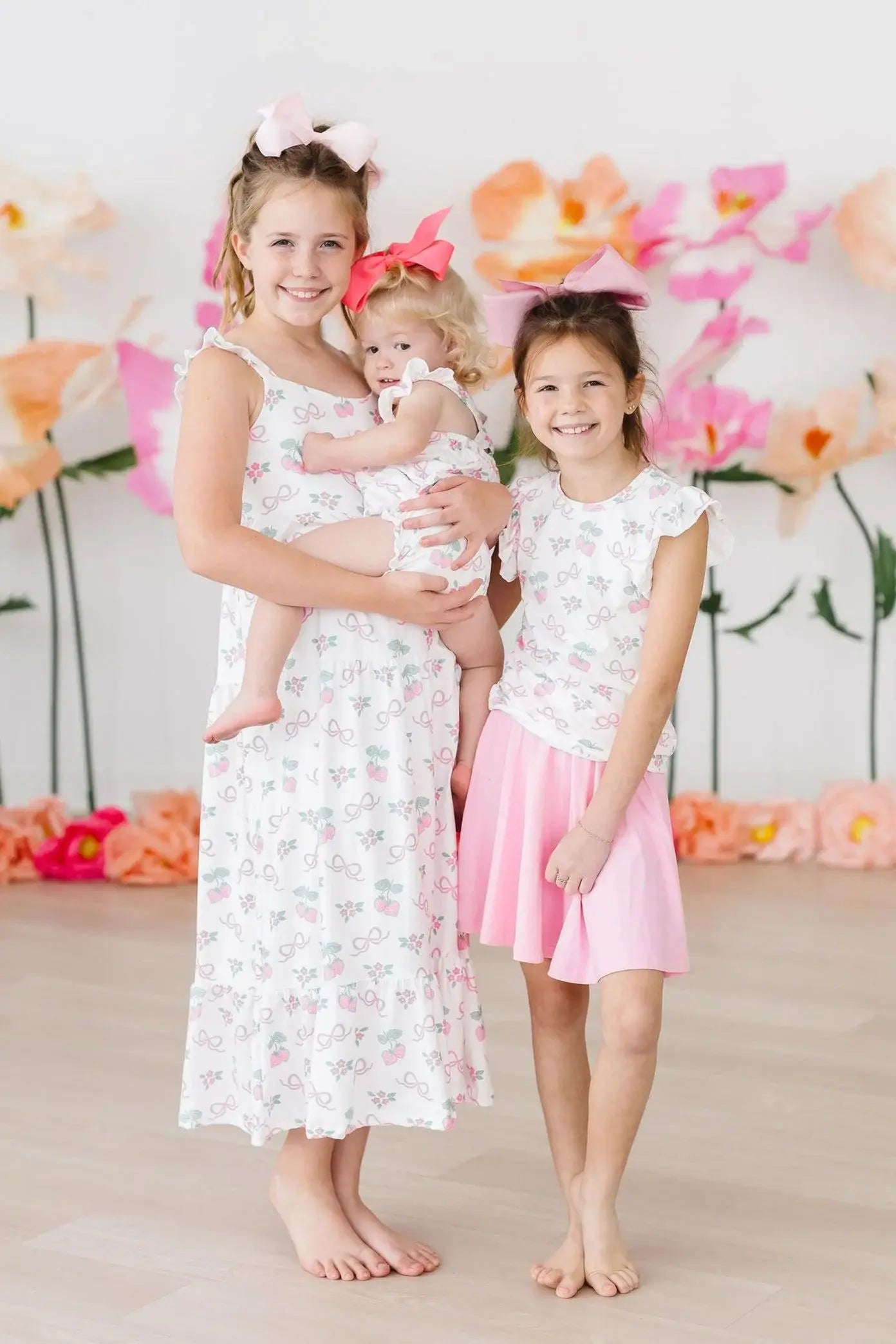 Berries & Bows Ruffle Maxi Dress - Mila & Rose ® - Flyclothing LLC