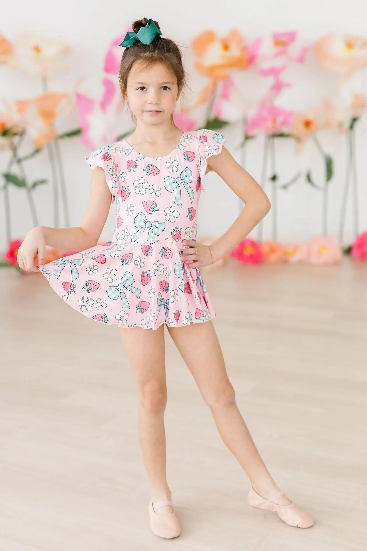 Berry Picnic S/S Twirl Leotard - Mila & Rose ® - Flyclothing LLC