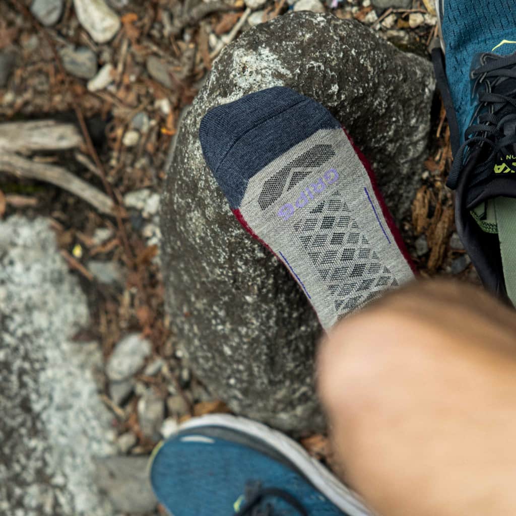 3 Pack Berry - Hike Crew Midweight Merino Wool Sock - GRIP6 - Flyclothing LLC
