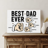 Best Dad Ever Father's Day Gift Sign - Tailored Canvases - Flyclothing LLC