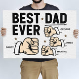 Best Dad Ever Father's Day Gift Sign - Tailored Canvases - Flyclothing LLC