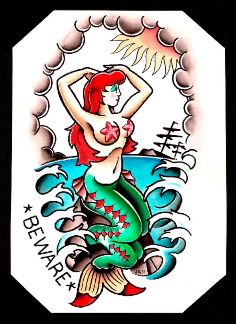 Black Market Art Company Beware Print