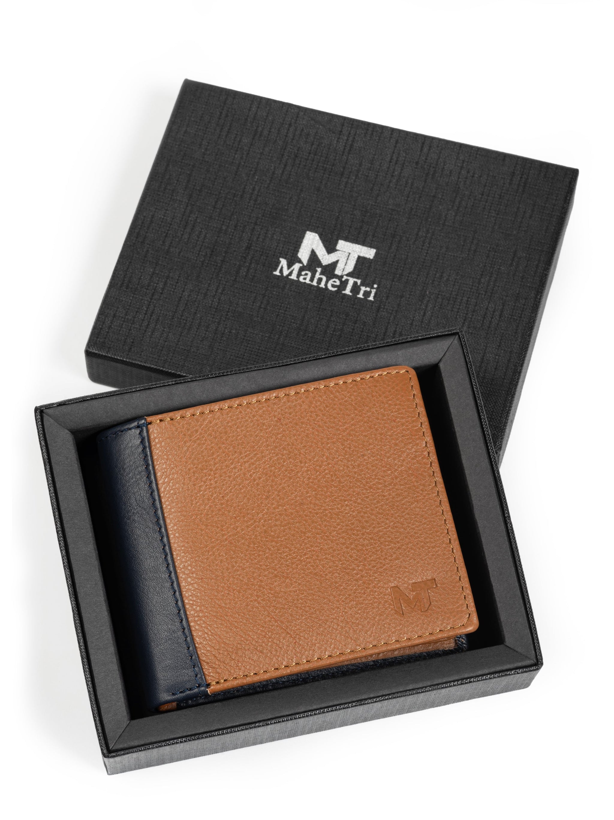 Saxton Bi-Colour Wallet - Classy Leather Bags - Flyclothing LLC