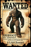 Black Market Art Company BIG FOOT WANTED Art Prints Print