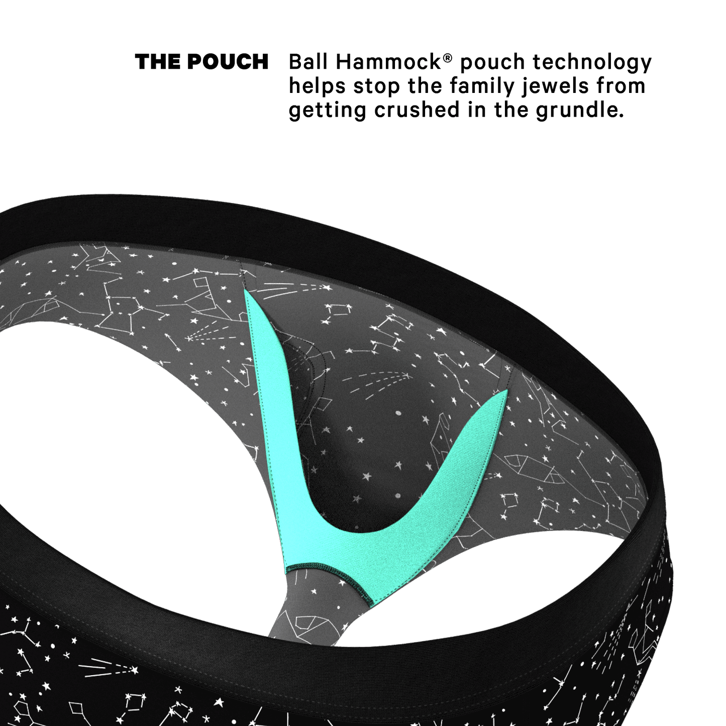 The Big Bang | Glow In The Dark Constellation Ball Hammock® Pouch Underwear Briefs