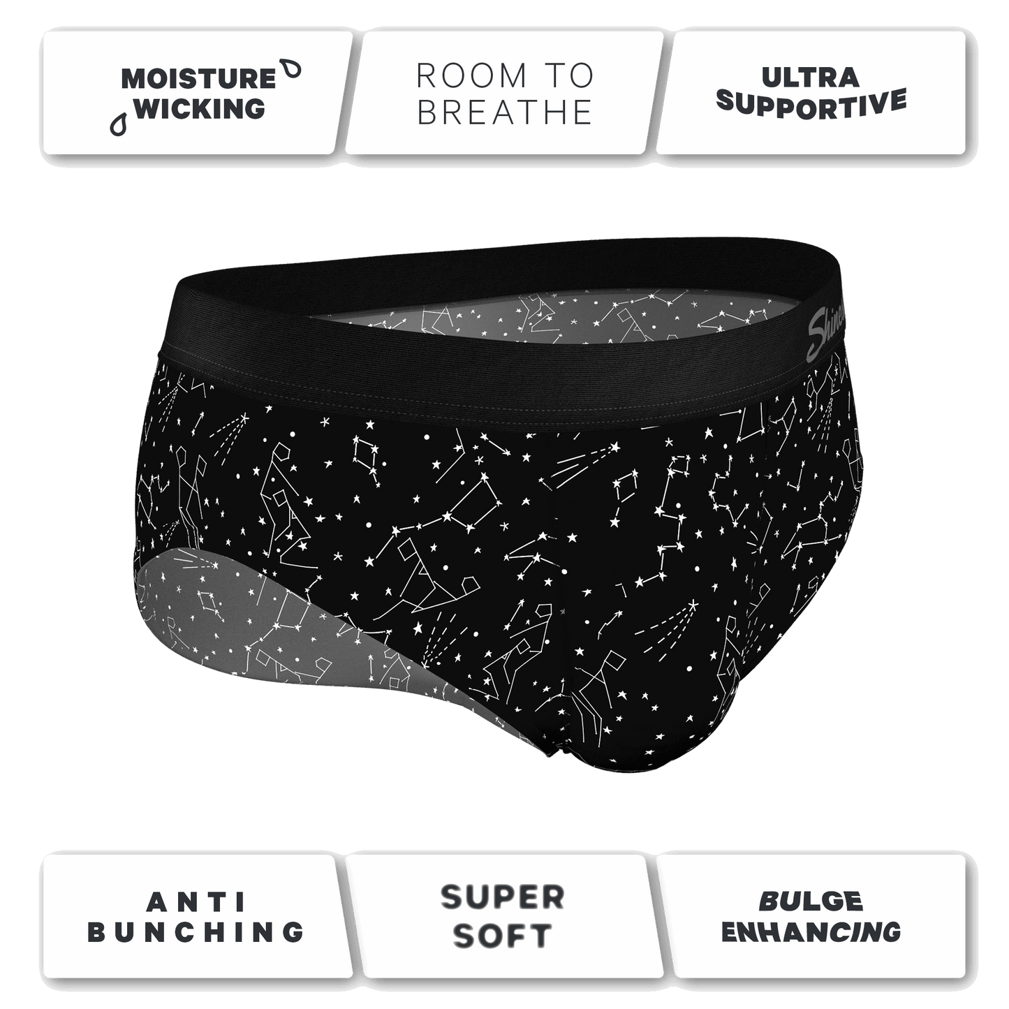 The Big Bang | Glow In The Dark Constellation Ball Hammock® Pouch Underwear Briefs