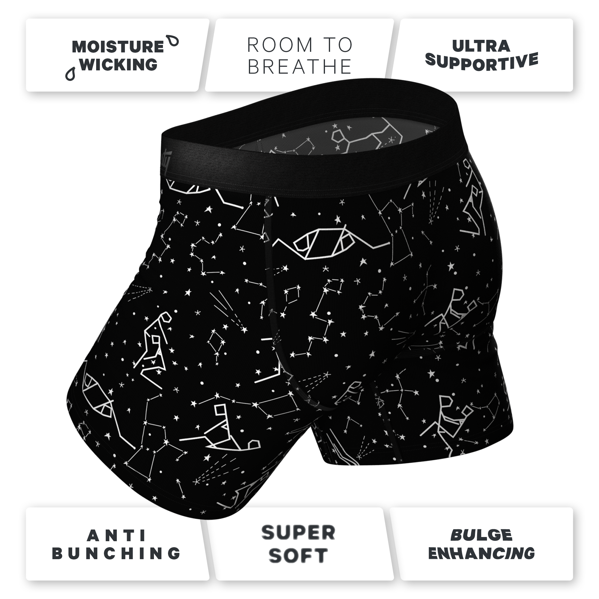The Big Bang | Glow In The Dark Constellation Ball Hammock® Pouch Underwear