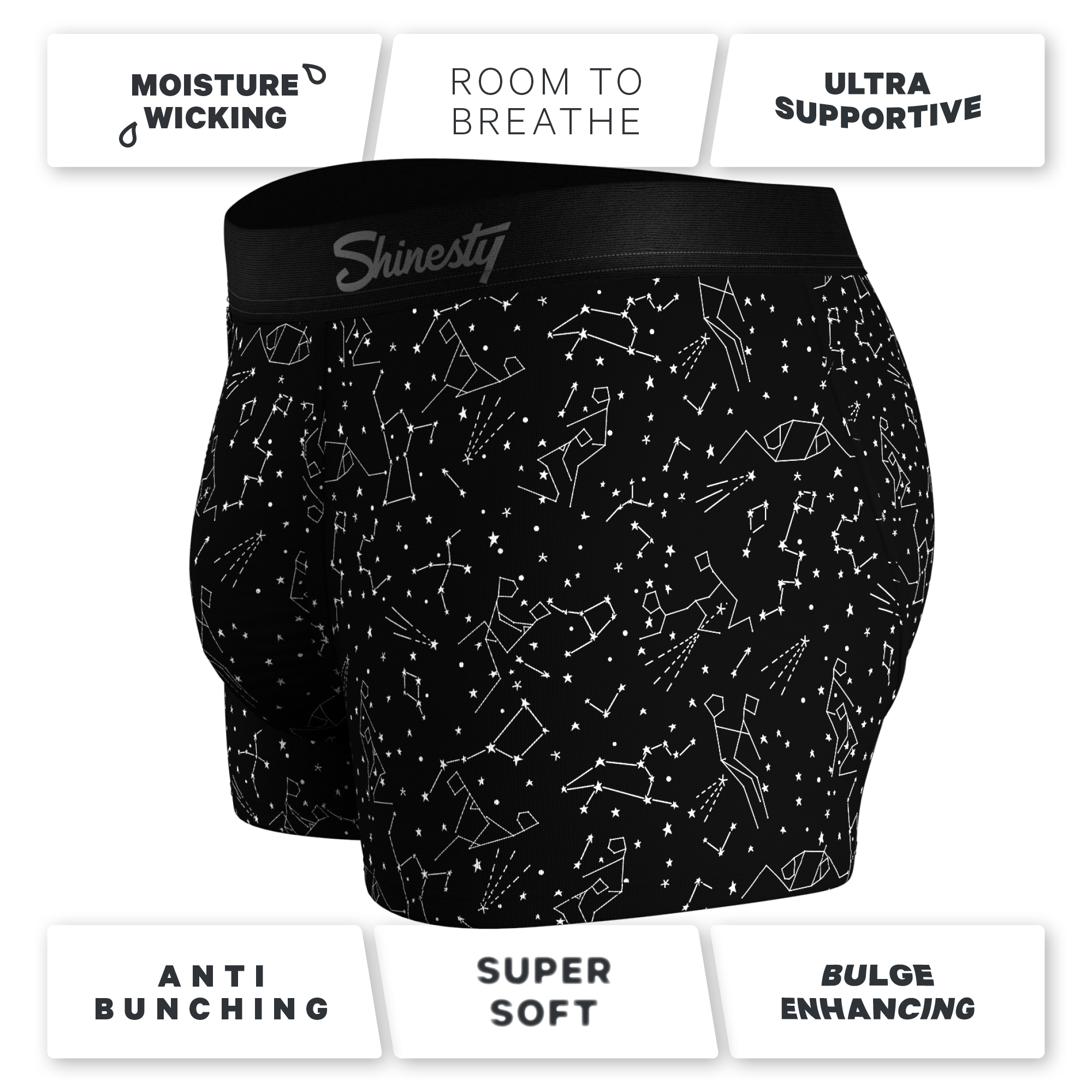 The Big Bang | Glow In The Dark Constellation Ball Hammock® Pouch Trunks Underwear