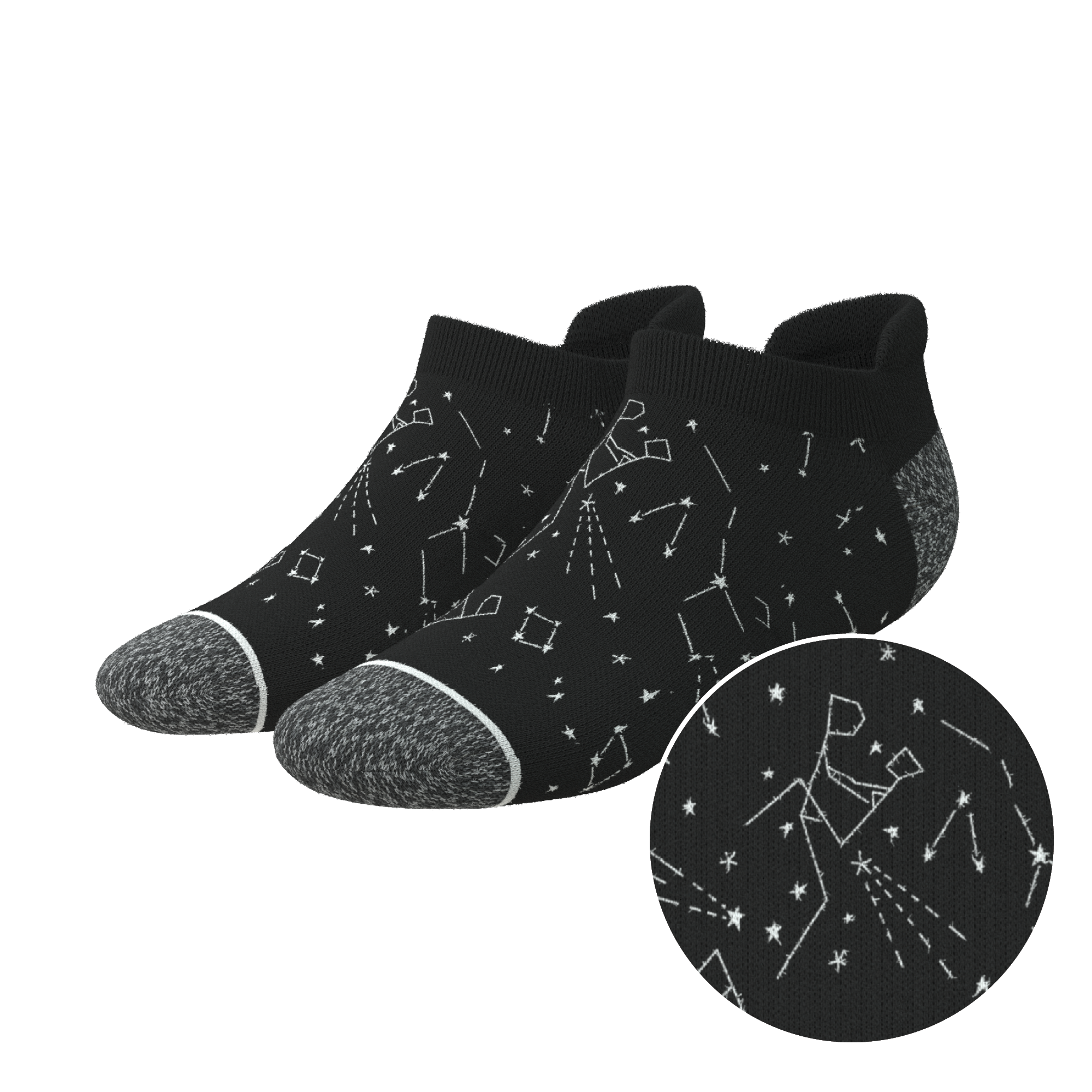 The Big Bang | Constellation Heel Hammock™ Ankle Socks