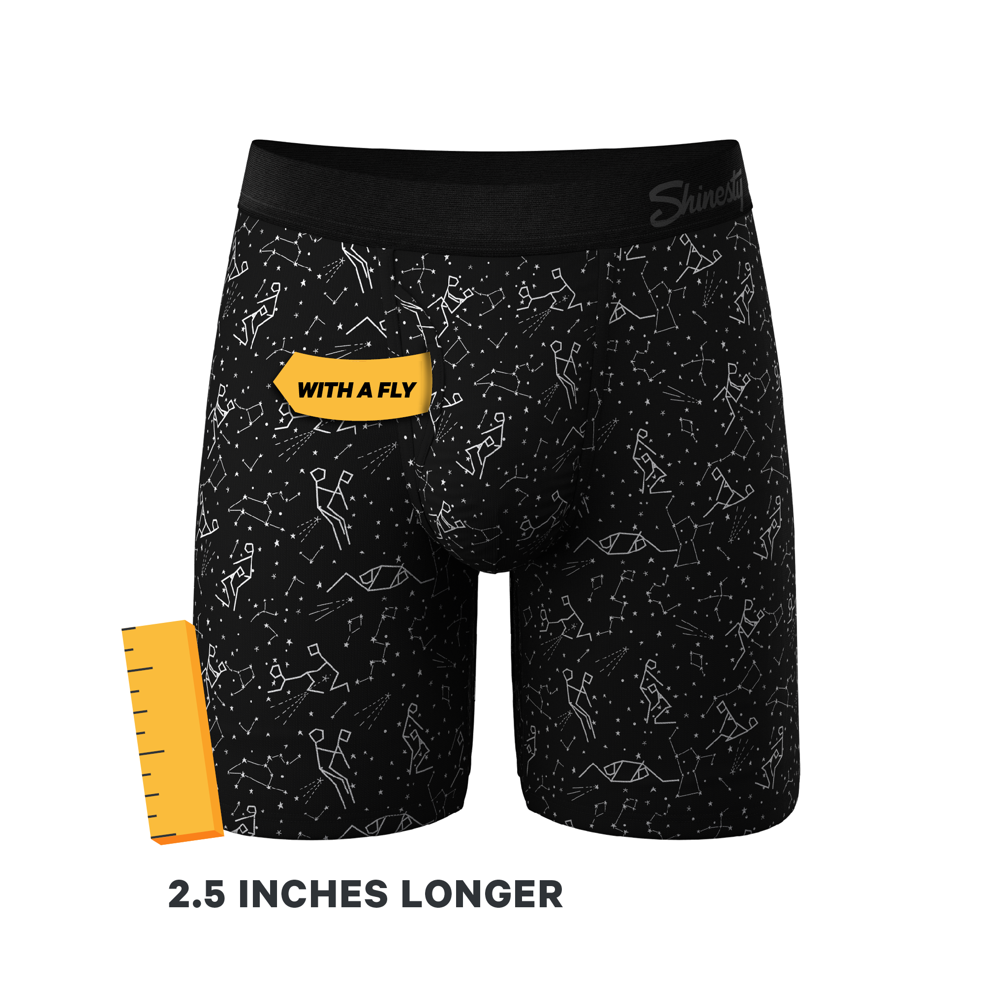 The Big Bang | Glow In The Dark Constellation Ball Hammock® Boxer - Long Leg