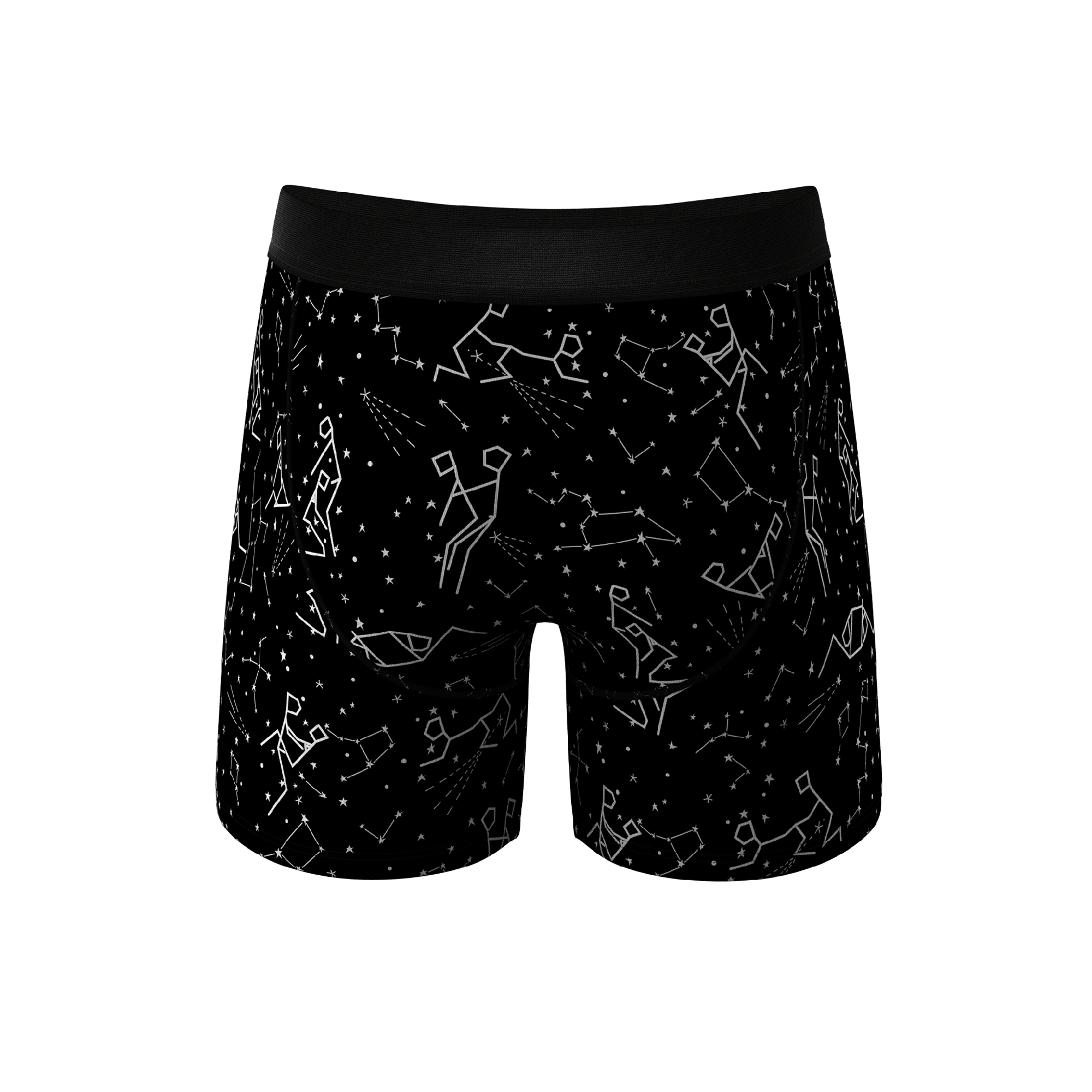 The Big Bang | Glow In The Dark Constellation Ball Hammock® Pouch Underwear With Fly - Shinesty