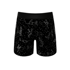 The Big Bang | Glow In The Dark Constellation Ball Hammock® Pouch Underwear With Fly - Shinesty